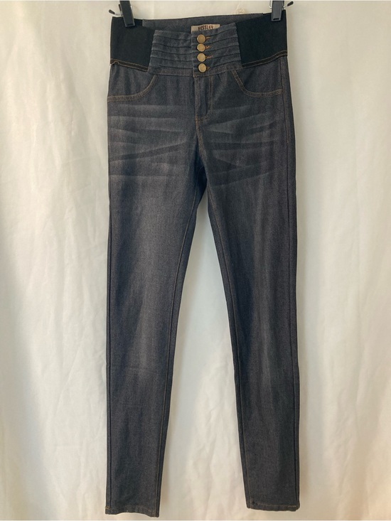 Kessley Denim - Kessley Fashion Gray High Rise Skinny Jeans Stretch Size M